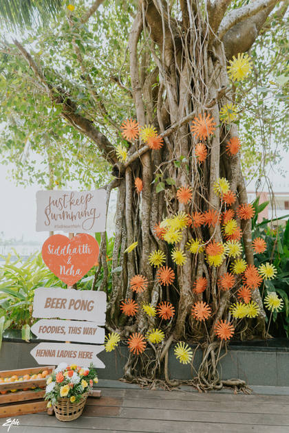 Signage and Photo-op — Pool Party decor — Alila Diwa Goa